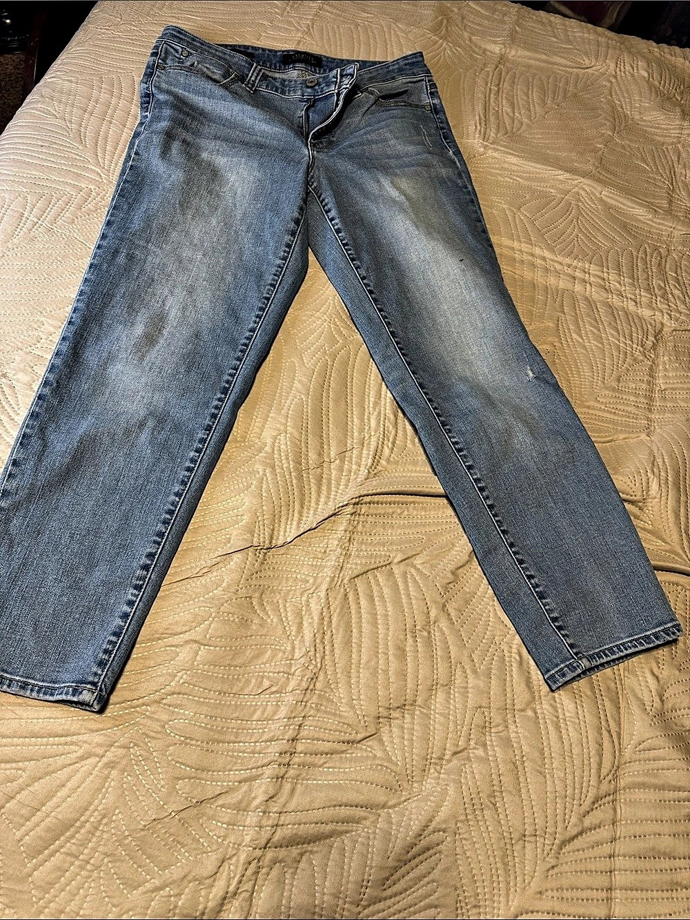 Talbots Flawless Five-Pocket Boyfriend Jeans Petites Jeans Blue 8P